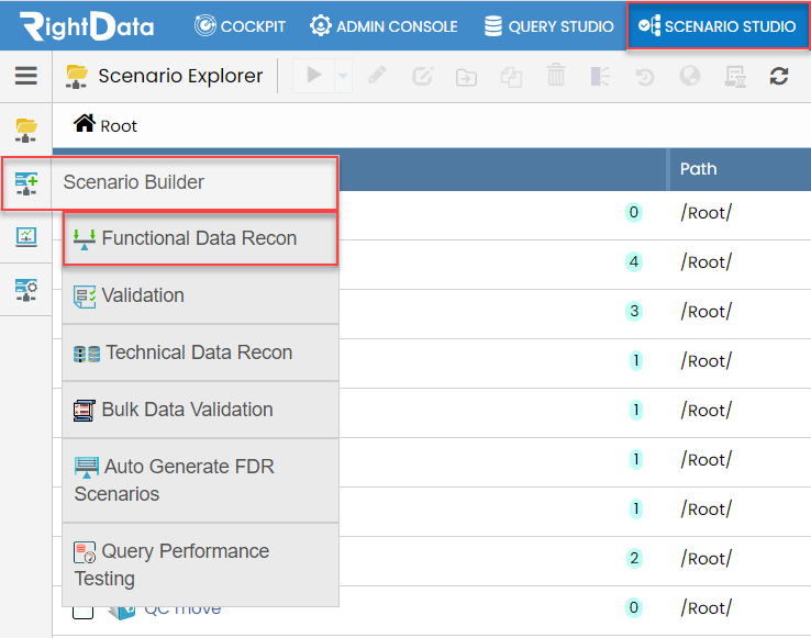 FDR execution using SAPBW profile RightData