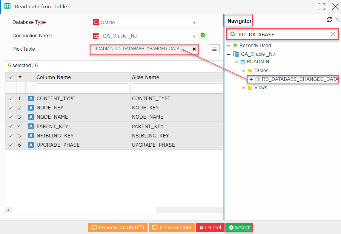FDR execution using SAPBW profile RightData