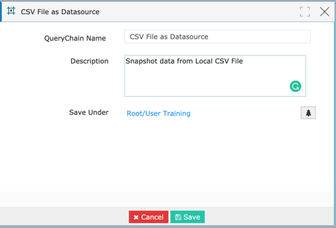 Snapshot data from Local CSV File – RightData