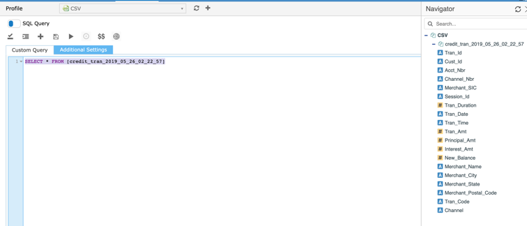 Writing queries on Local CSV File – RightData