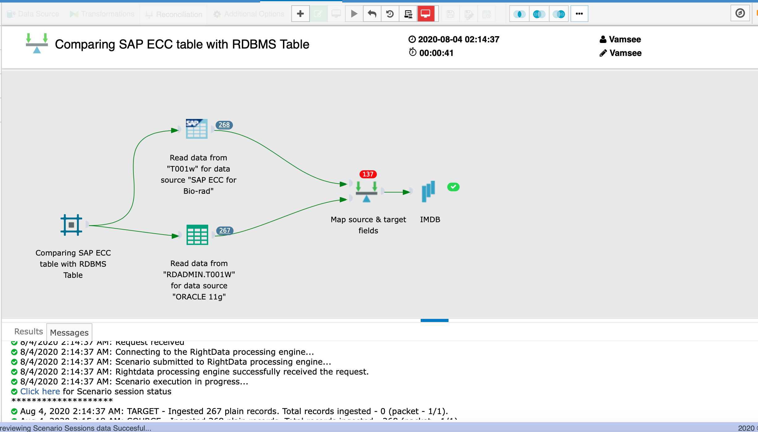 Comparing SAP ECC table with RDBMS Table – RightData