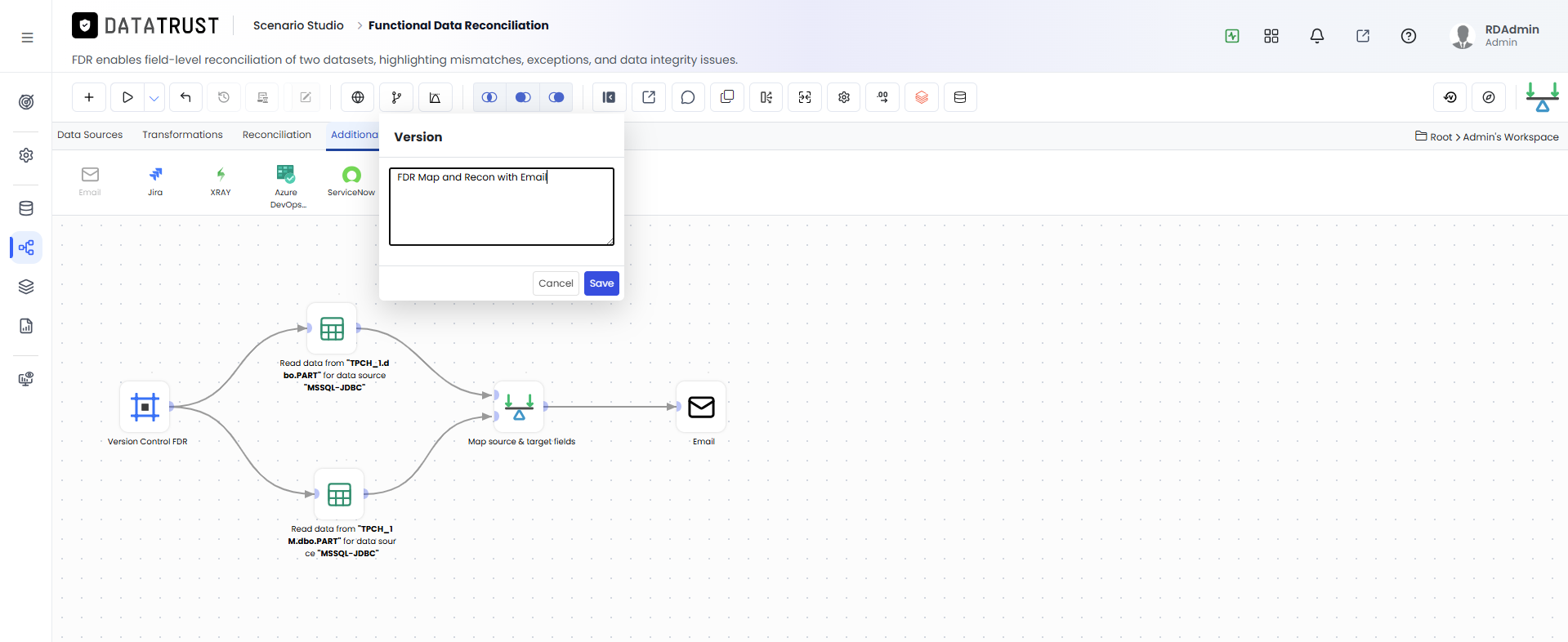 Adding an Email Widget and saving another version
