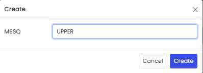 Create Scalar Function dialog