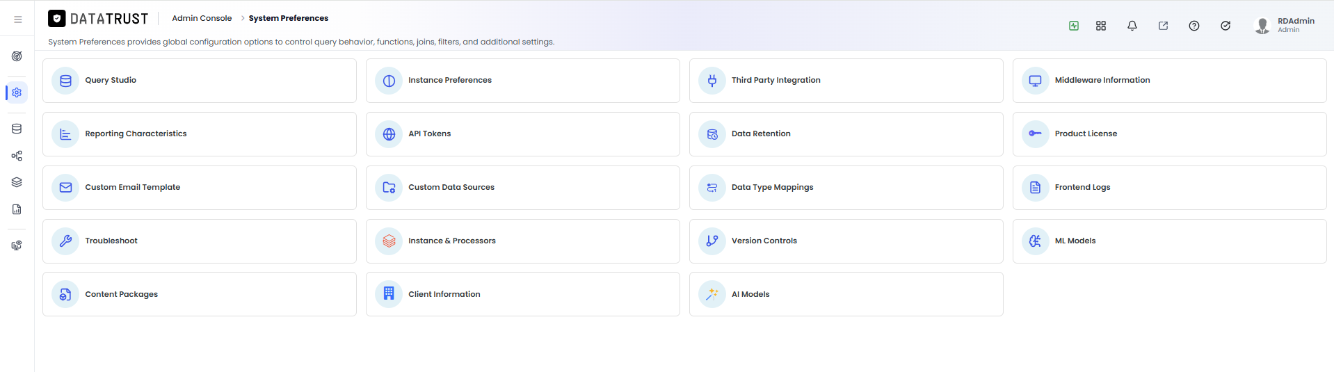 System Preferences options overview