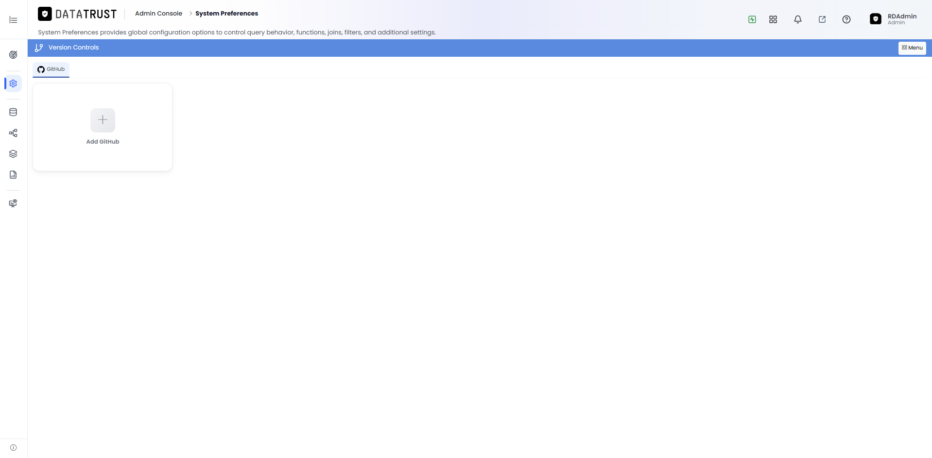 Version Control page