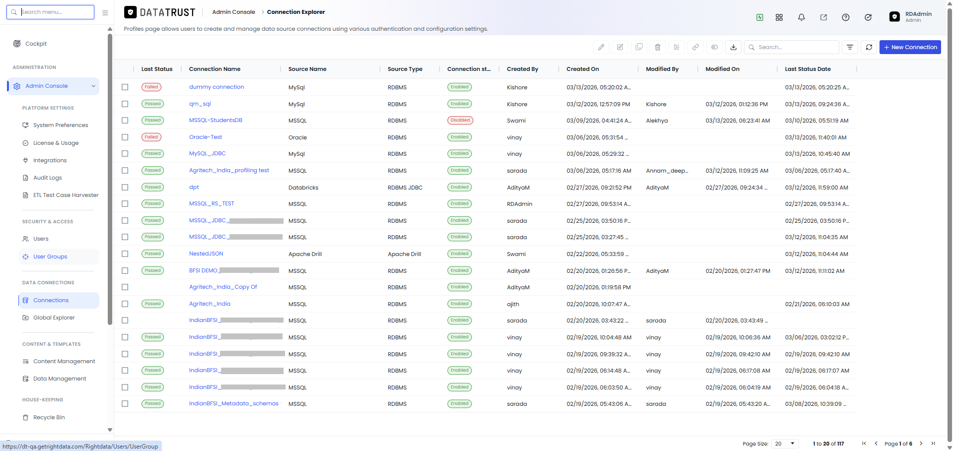 Security User Groups option in the sidebar