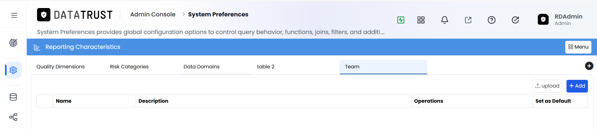 Menu icon for additional tab actions