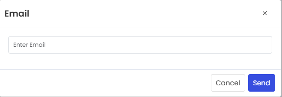 Test Email pop-up dialog