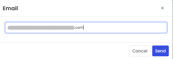Providing email address for test