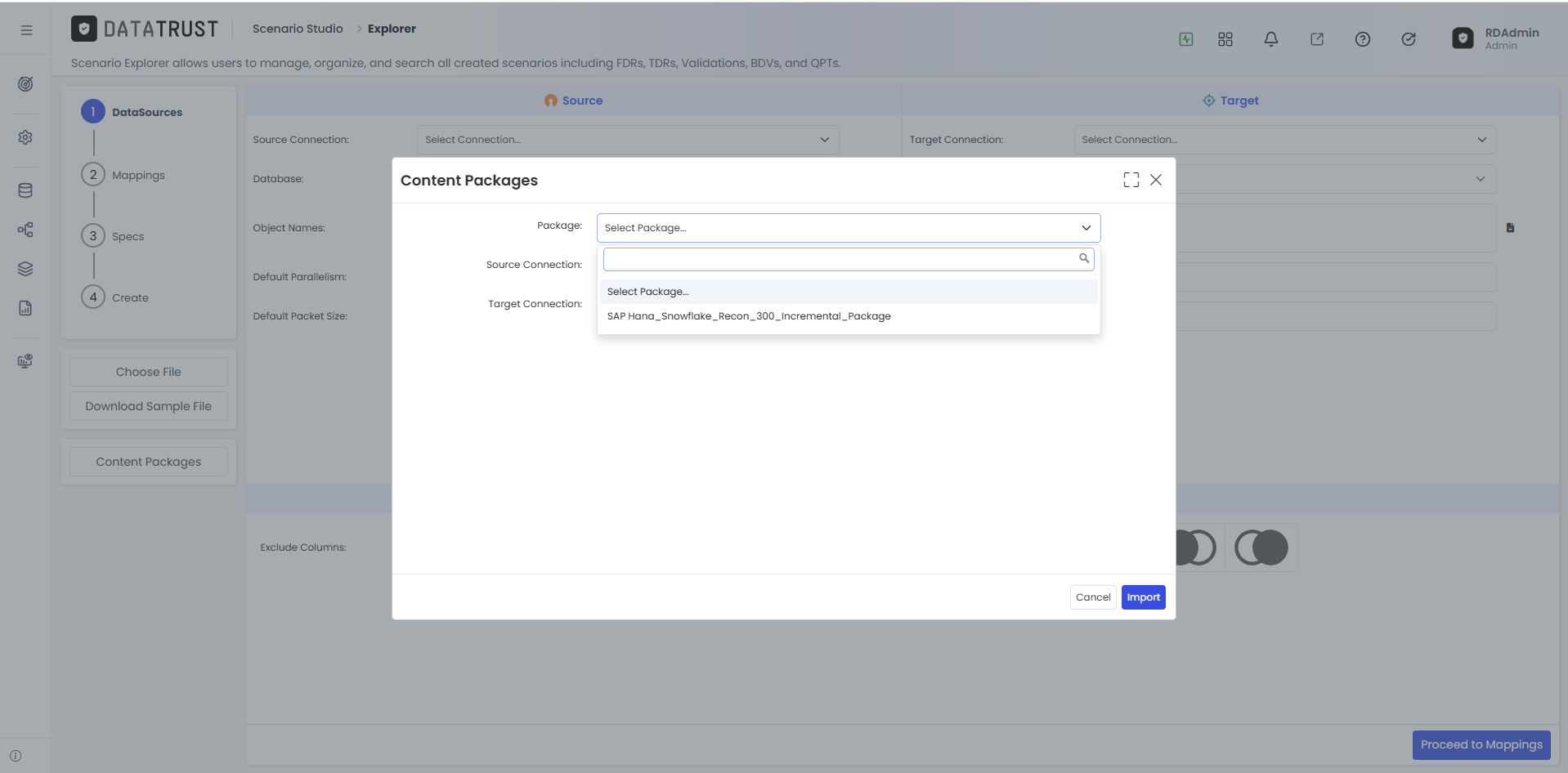 All packages status overview