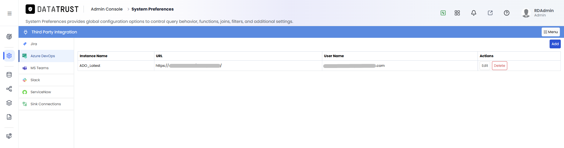 Click Add Azure DevOps button