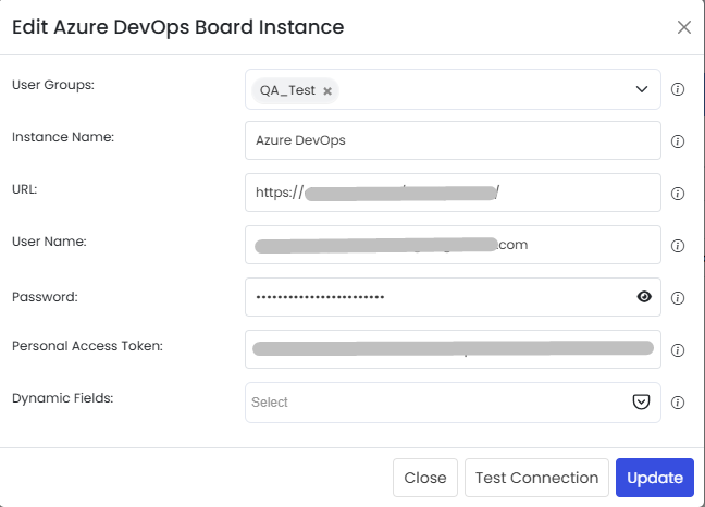 Edit Azure DevOps instance