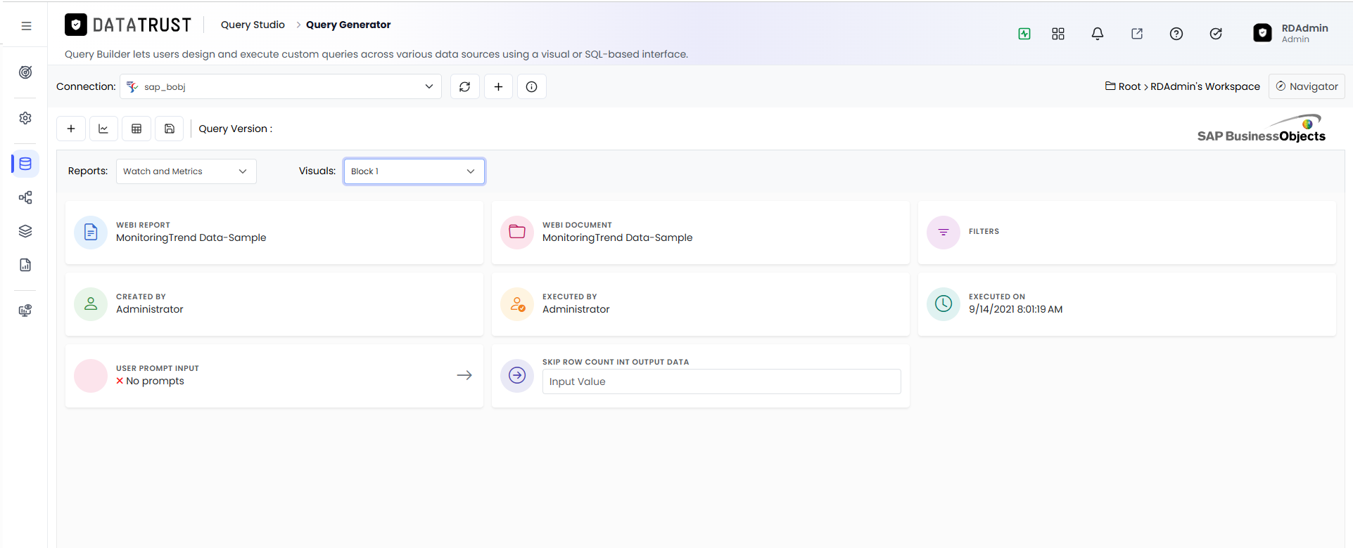 SAP BOBJ Report