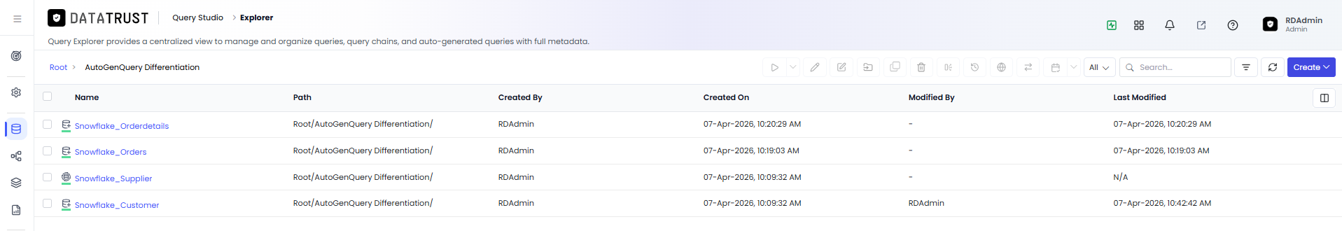 Change to normal query