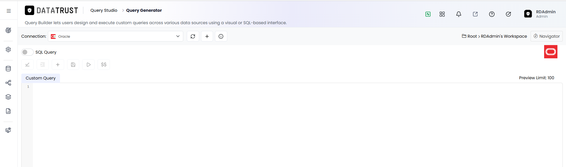 ‘Query’ session page