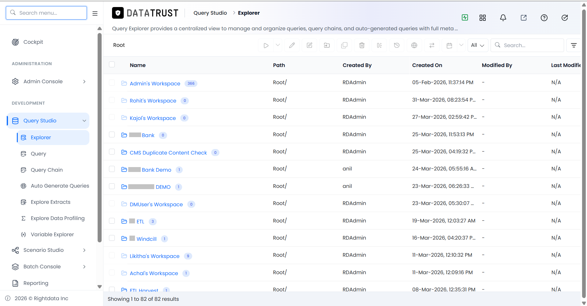 Query Explorer