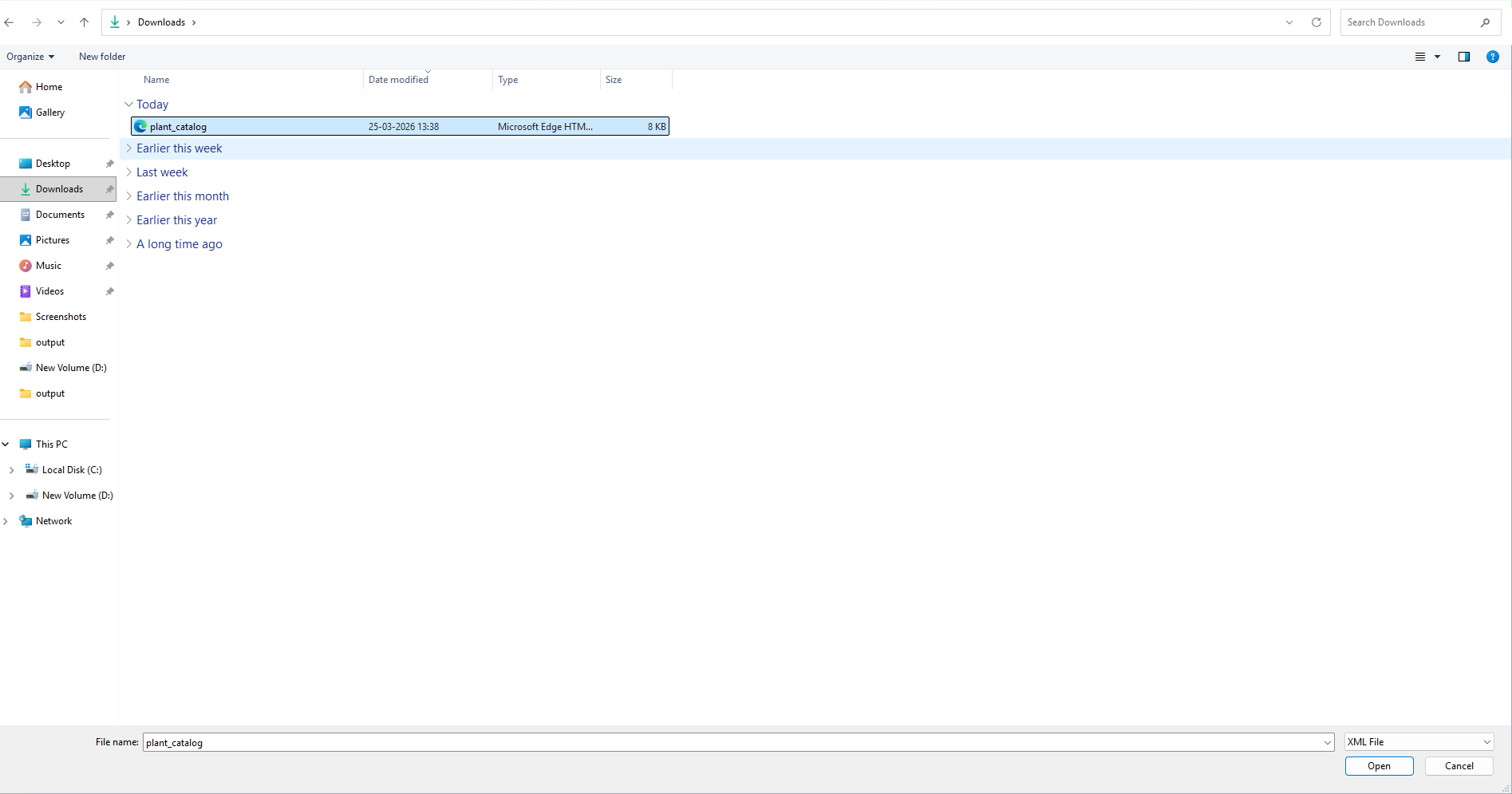 Querychain_Read data from table_Choose required file