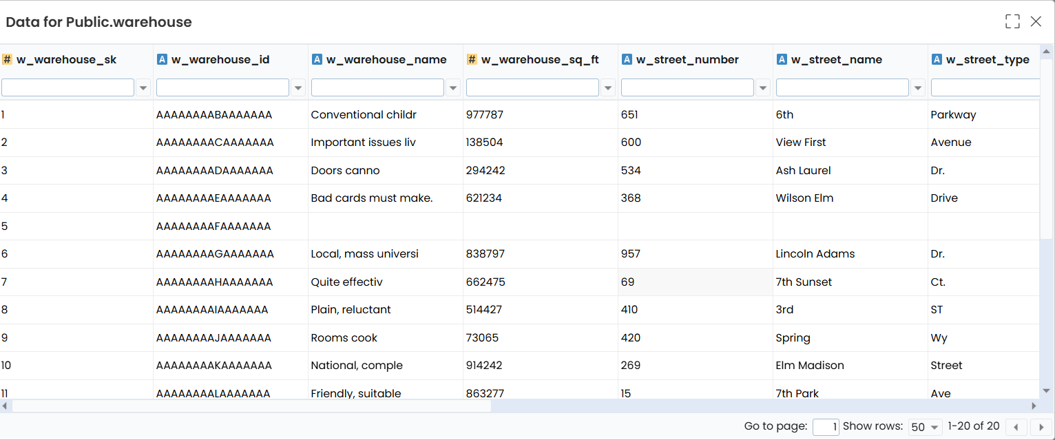 QC_RDBMS_Preview data