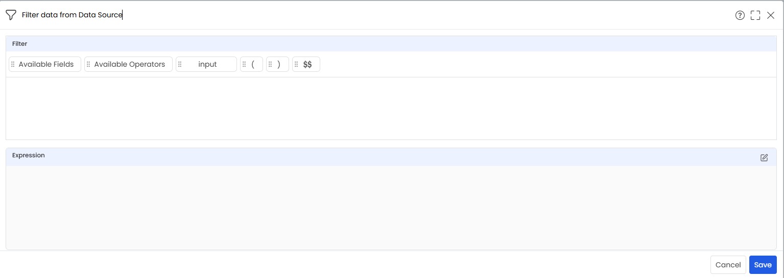 QC_RDBMS_Filter pop up