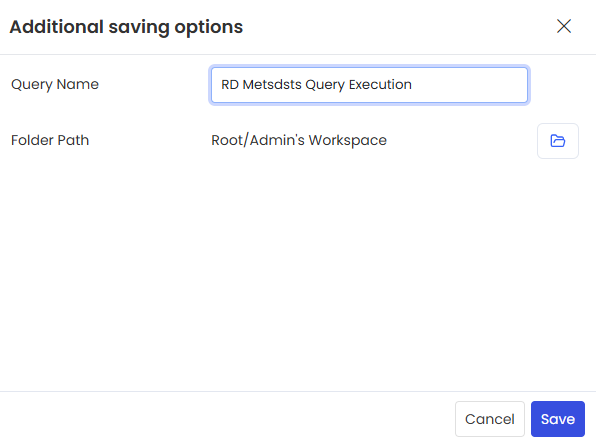 Save Query