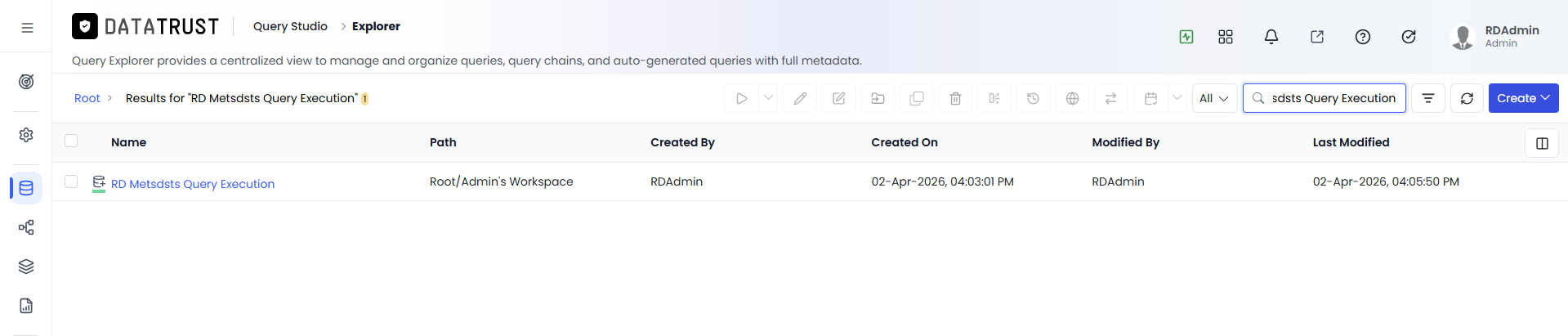 Search Query Name