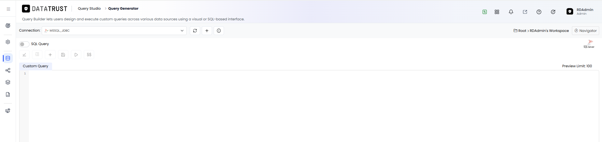 MSSQL Connection Selected