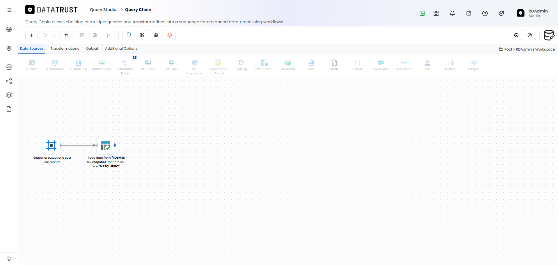 QC_Existing Query_Saved widget