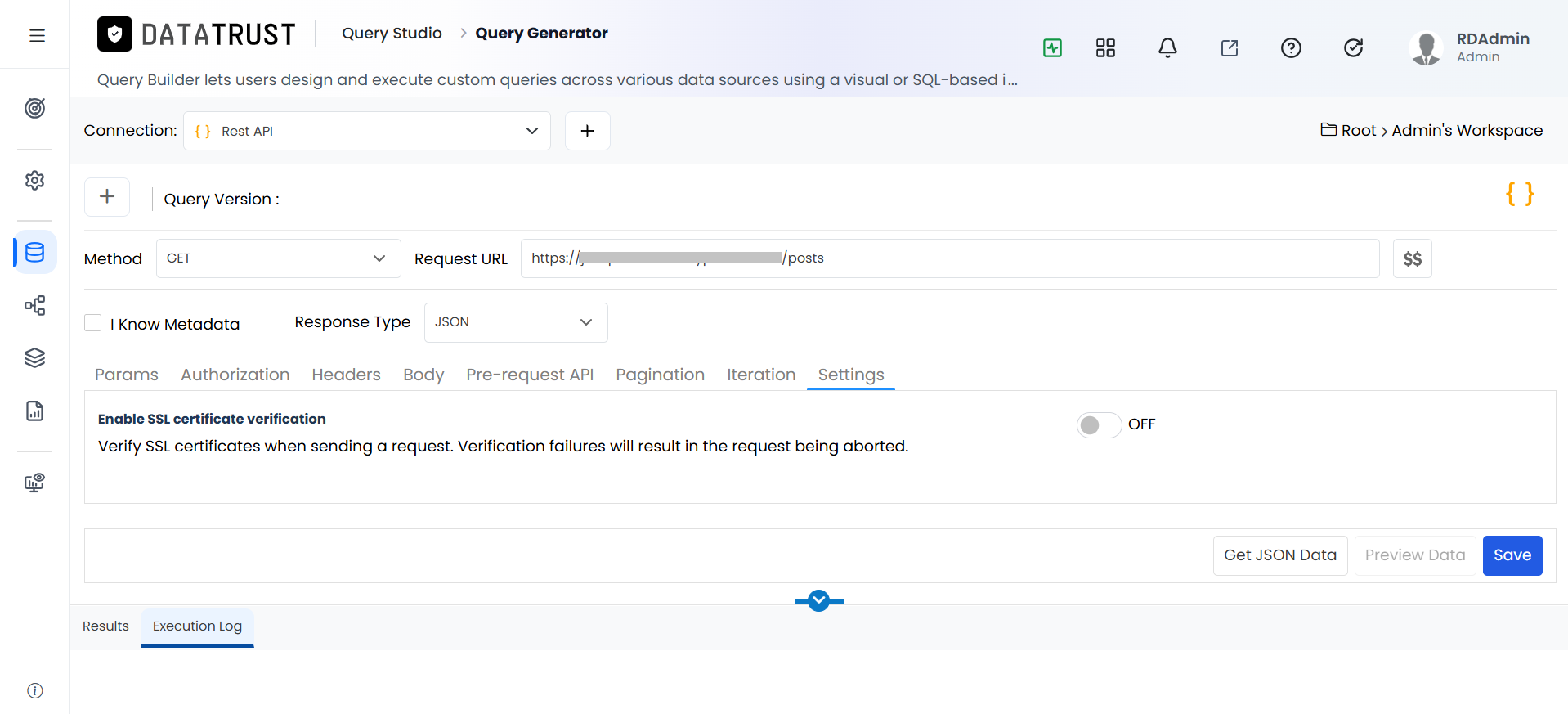 Restapi-Get-Request URL-Settings tab off
