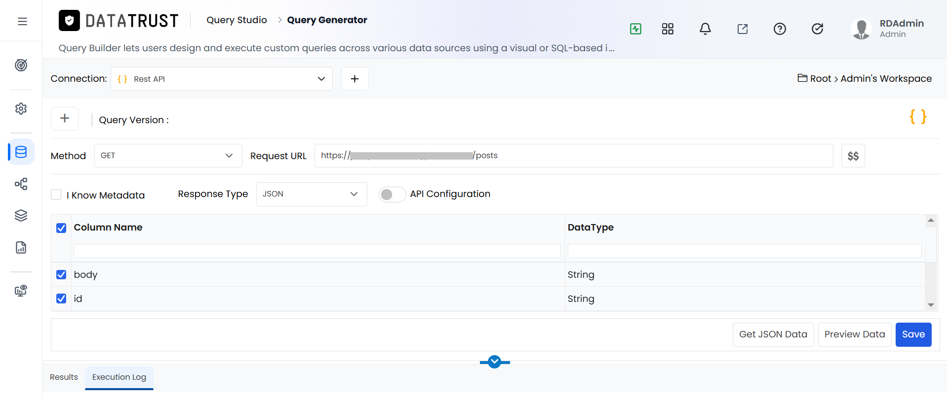 Restapi-Metadata view