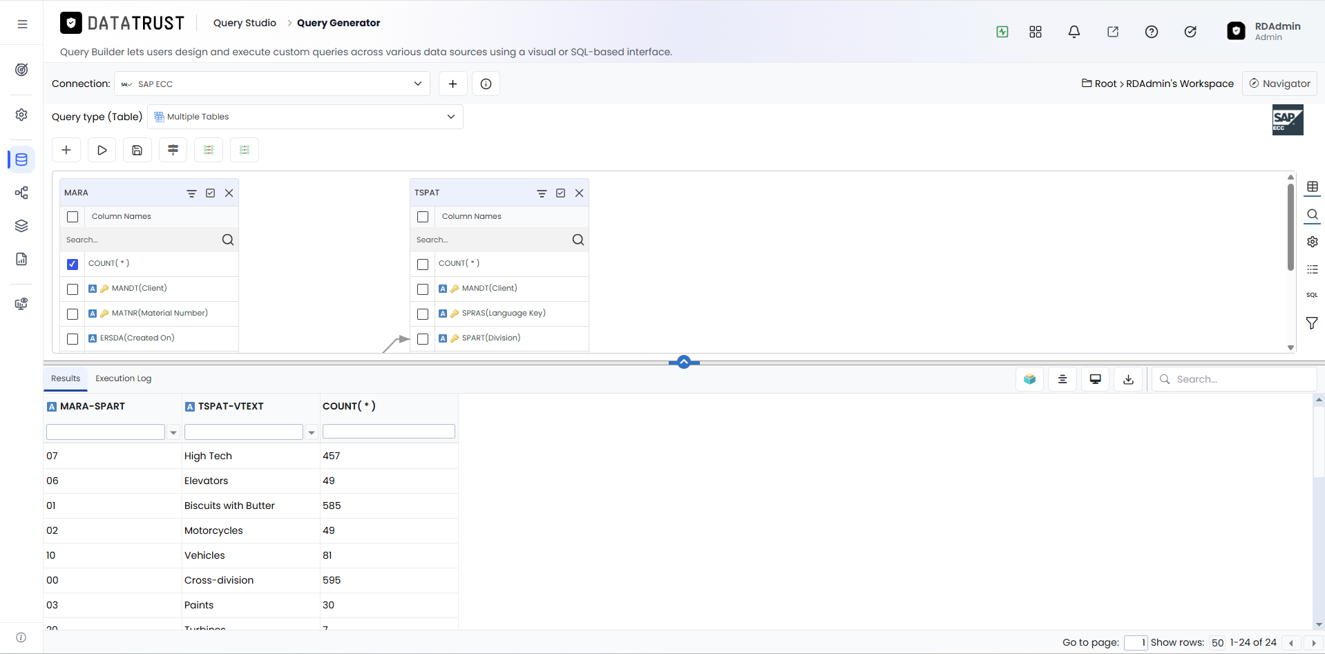 Execute Query