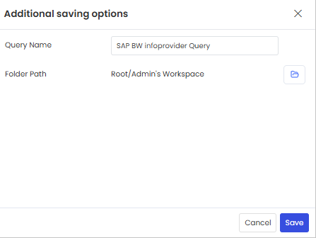 Query save pop up