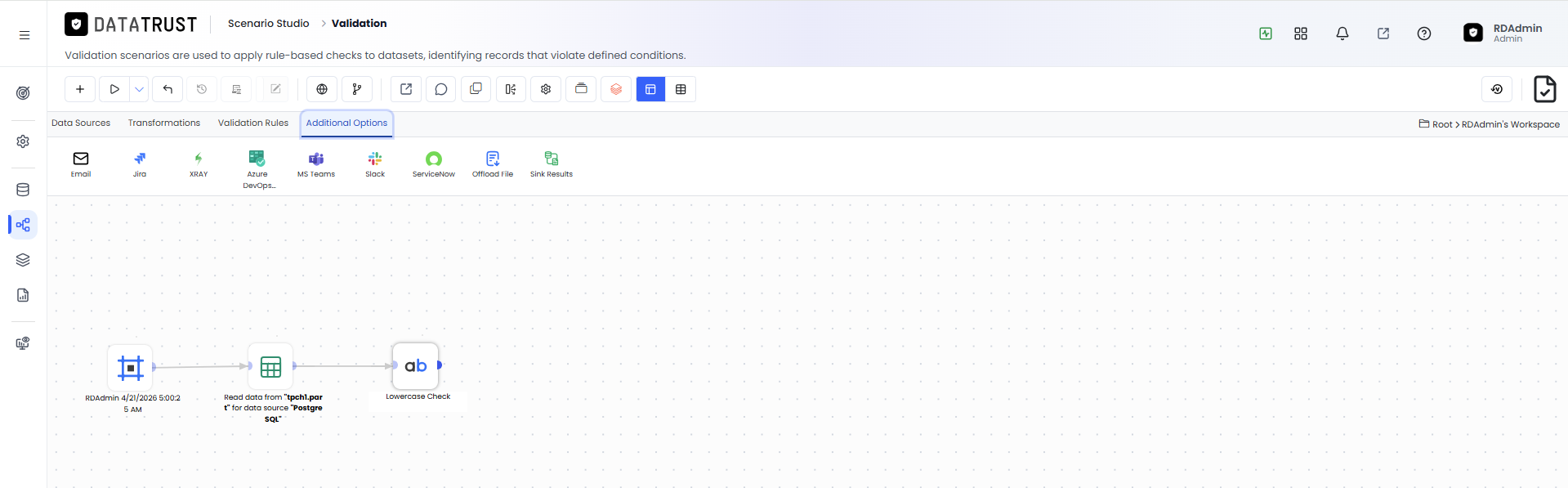 Click on Additional options Tab
