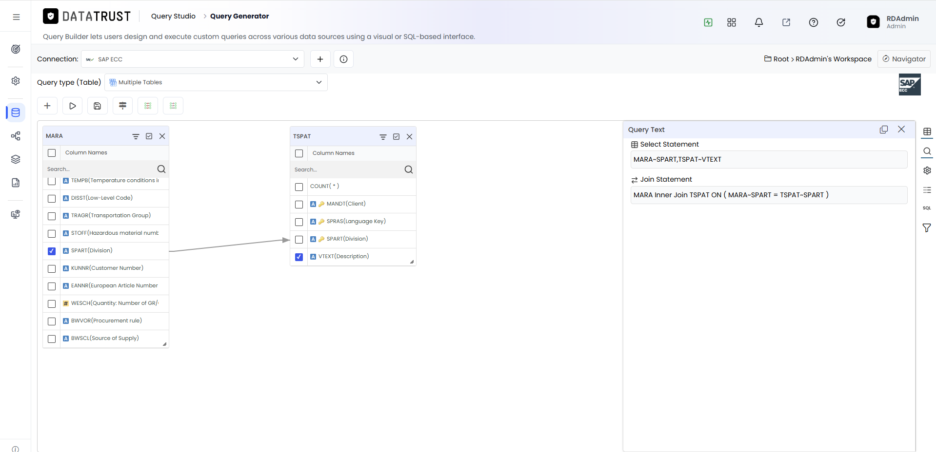 Join Tables and Query text