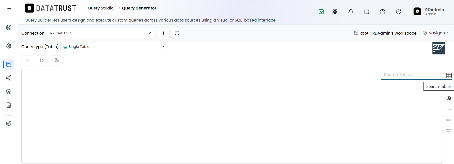 Click the search tables icon