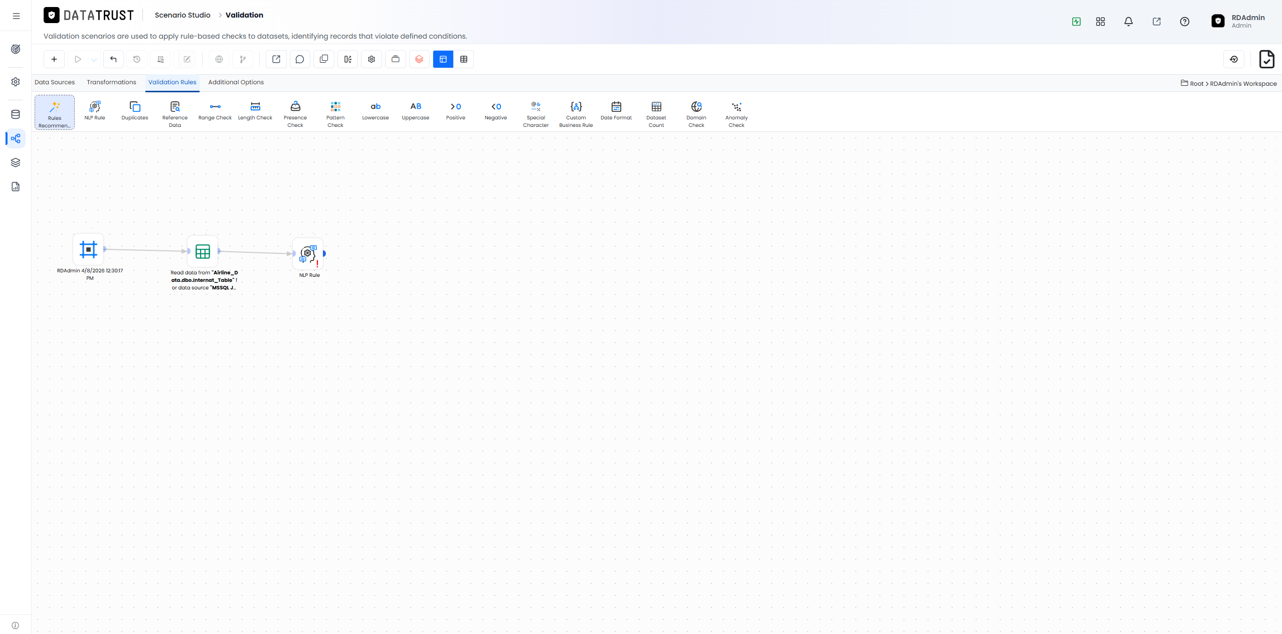 Drag and Drop the NLP widget