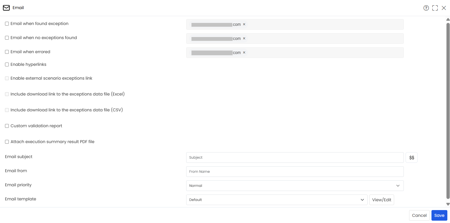 Email popup