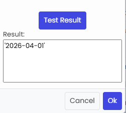 test result