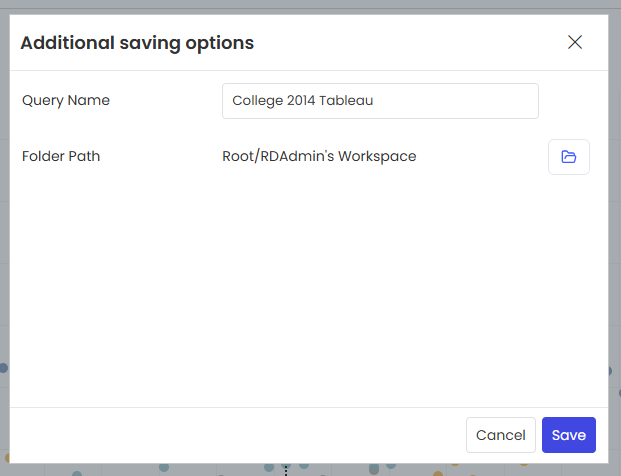 Save option