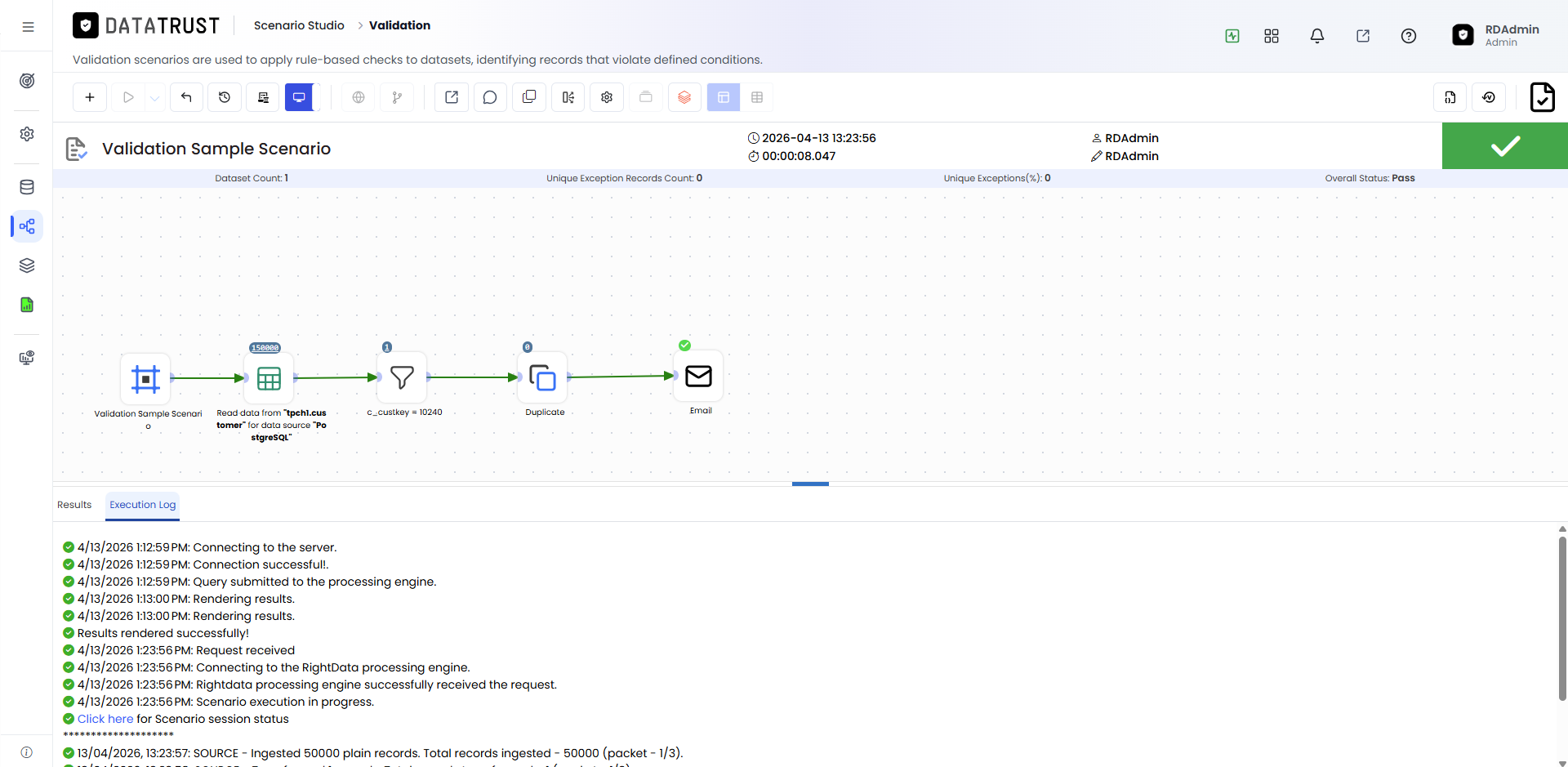 Execute Validation