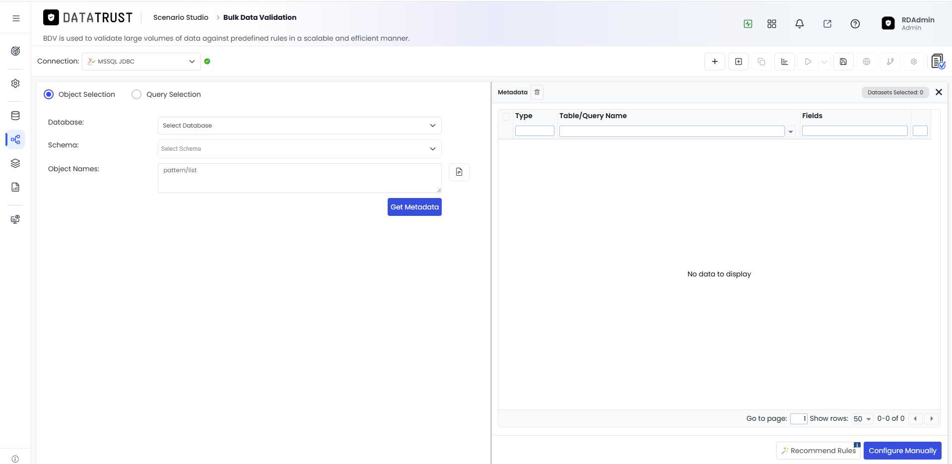 BDV Create Page