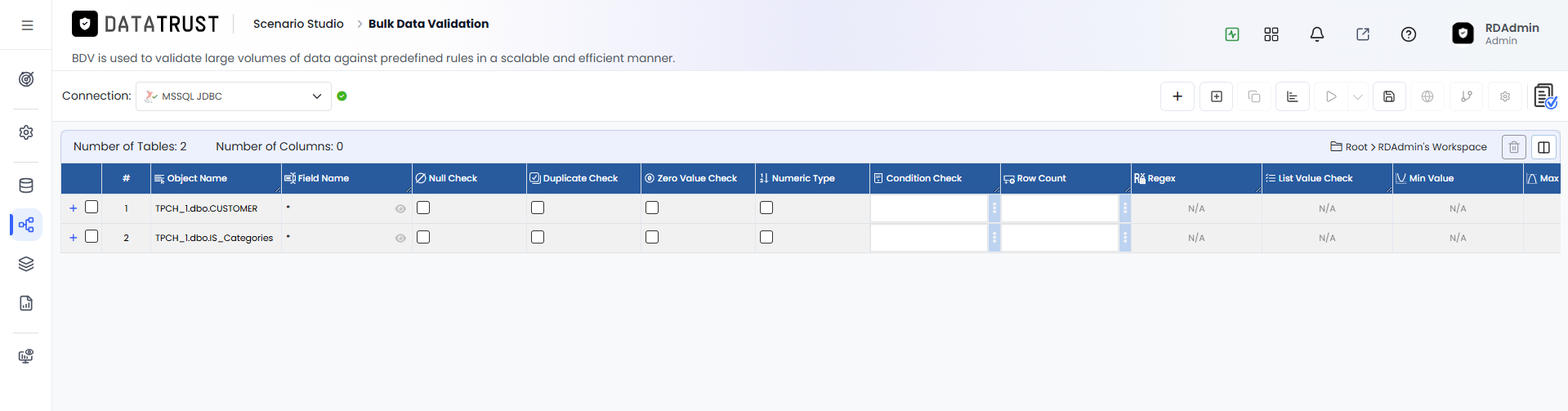 click on add objects button