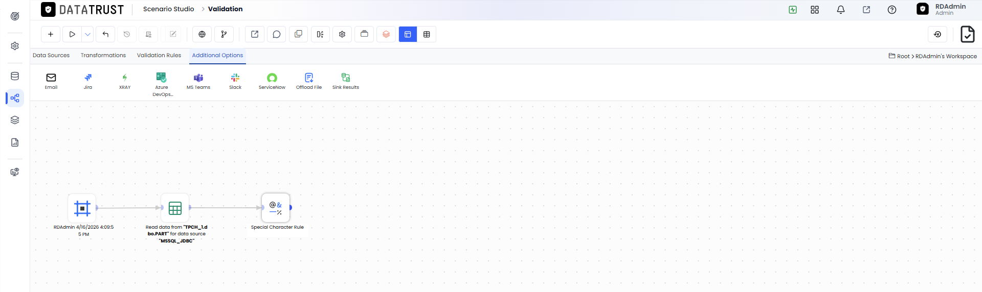 Click on Additional Options Tab