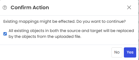 Confirm Action Popup