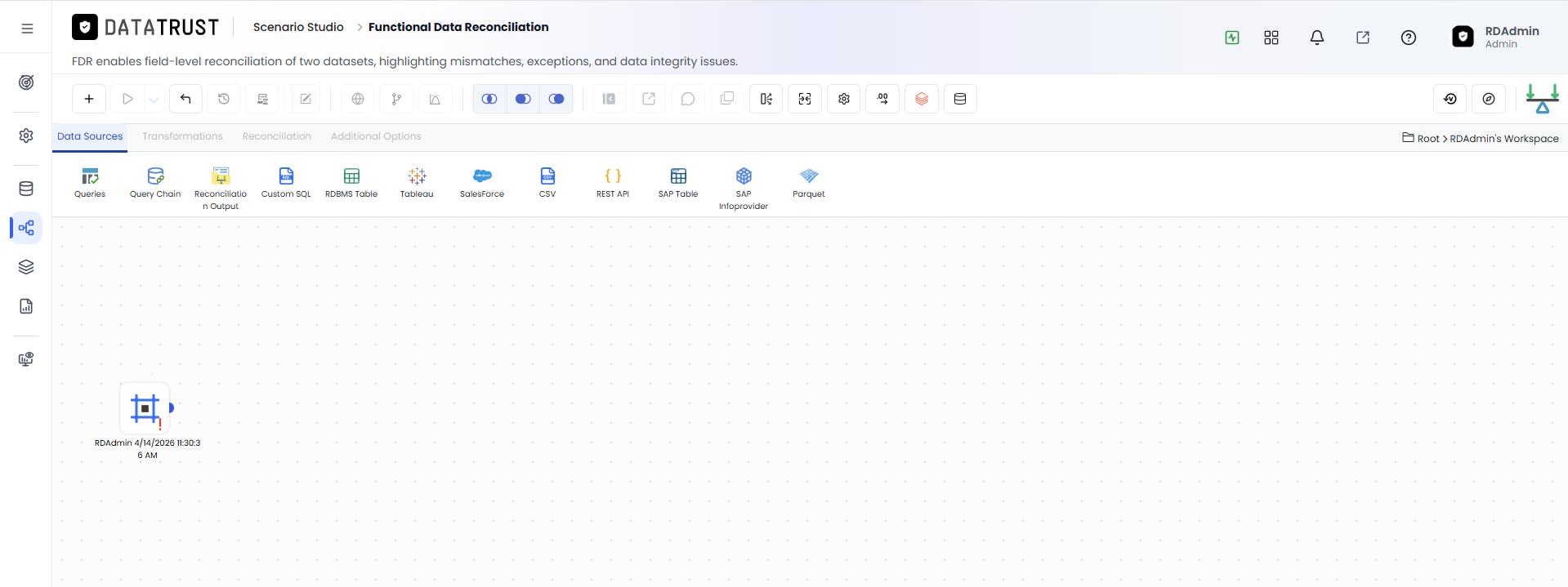 FDR Create Page