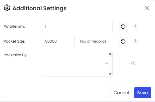 Additional settings Options