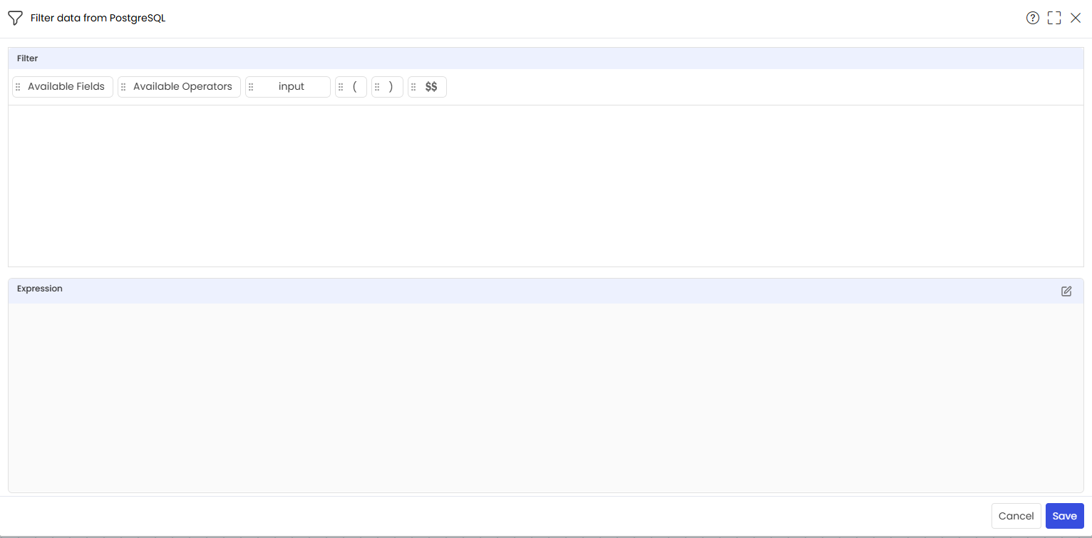 Filter Popup