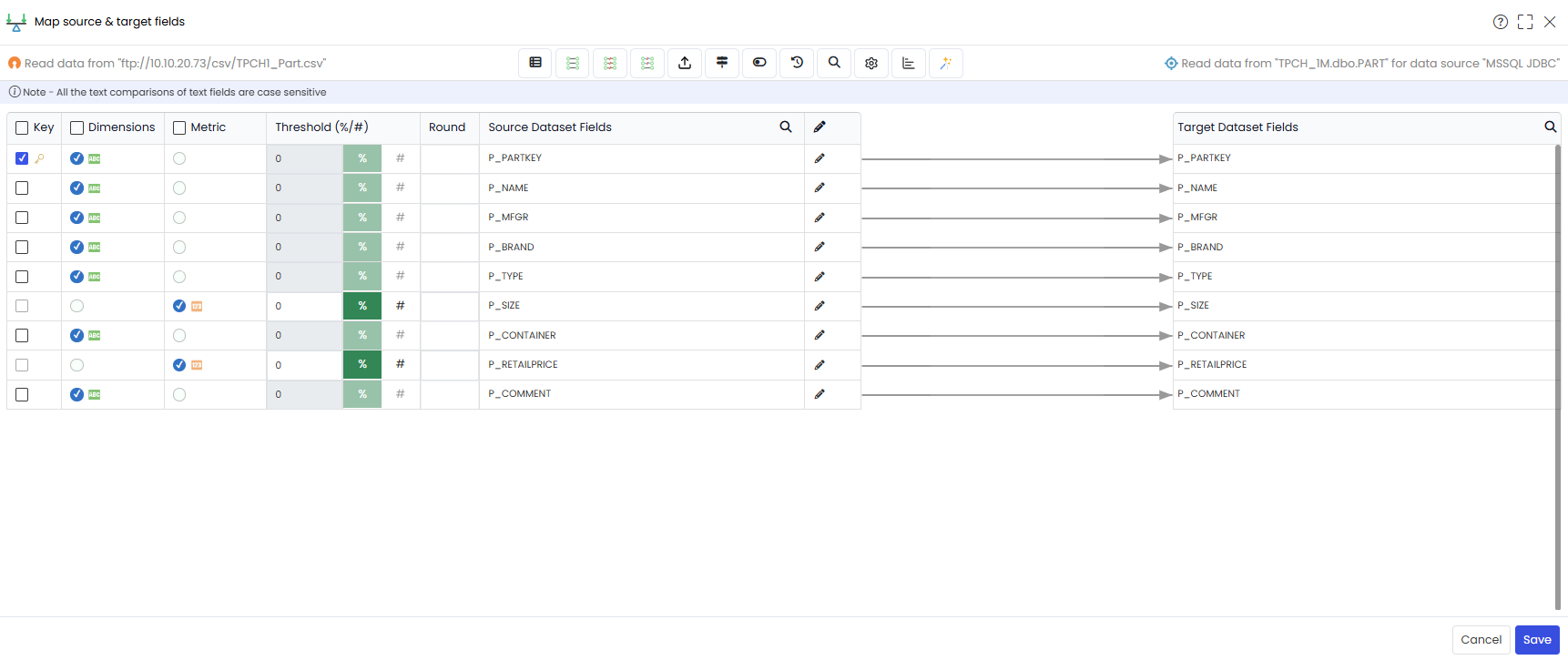 Select Key Column