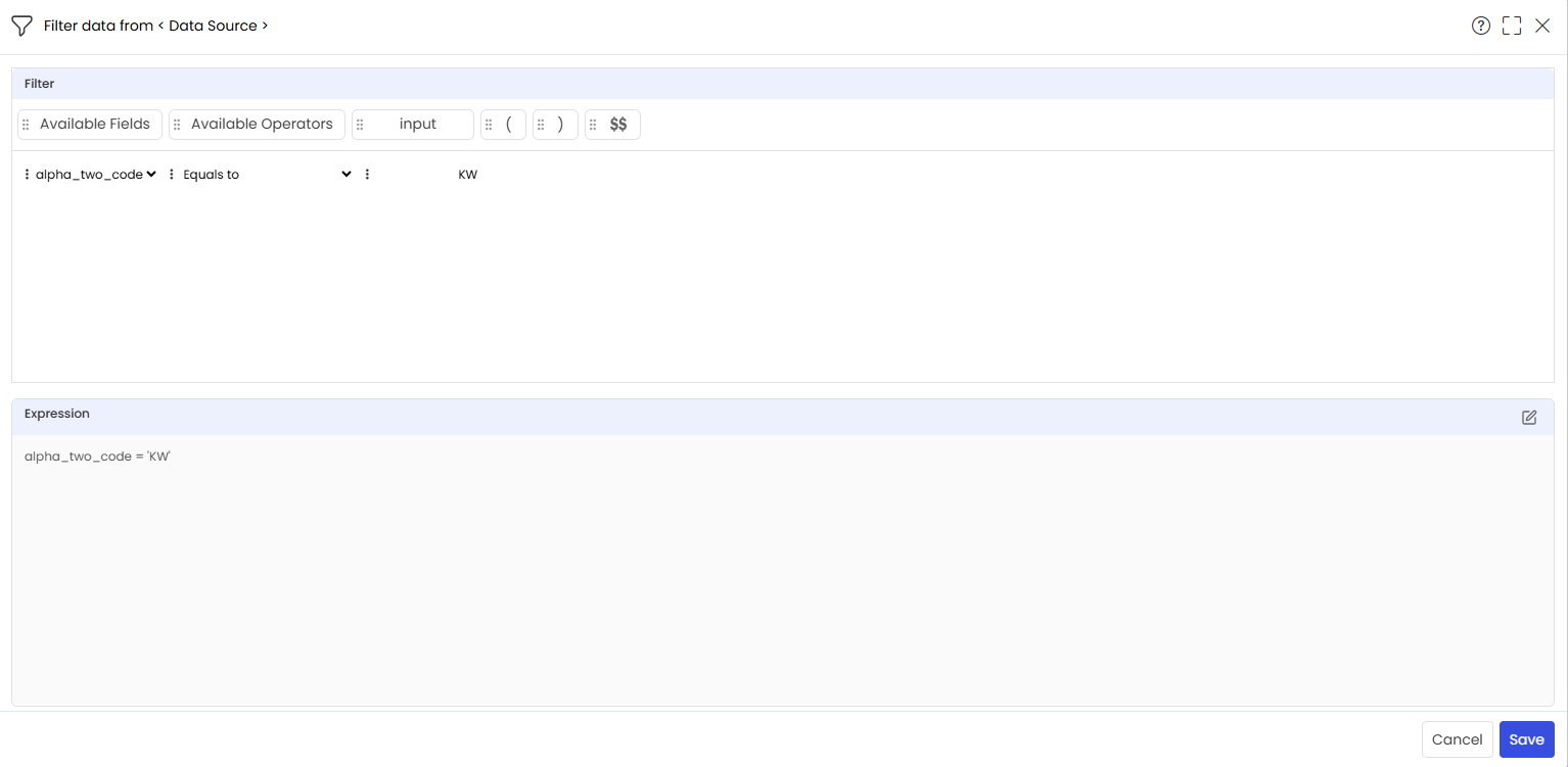 Filter Expression