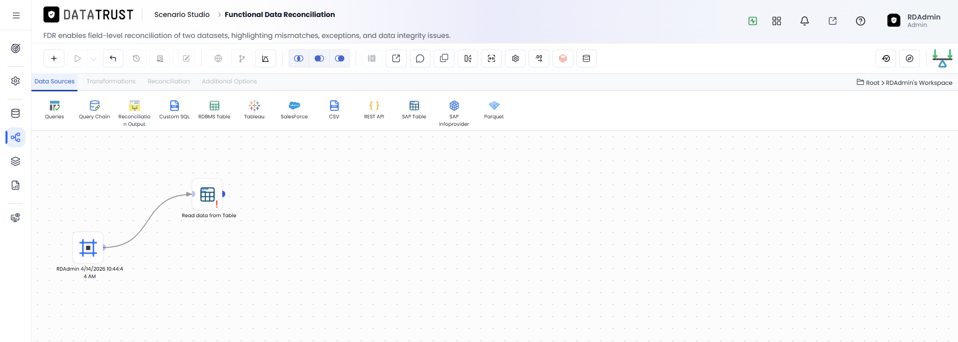 Drag and drop SAP Table Widget