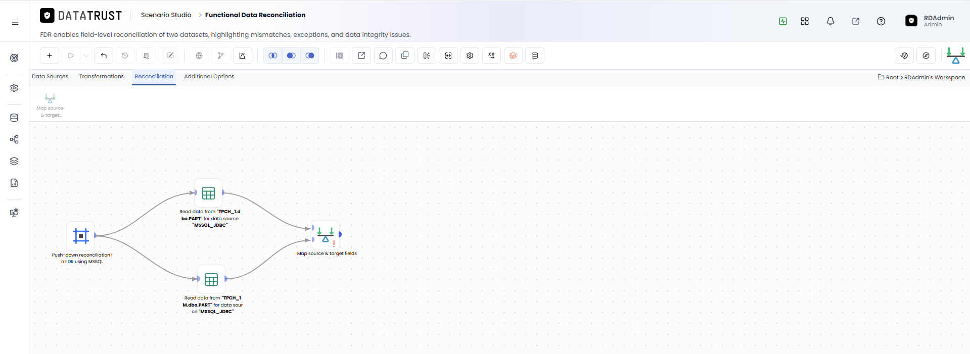 Drag and drop Map & Recon Widget